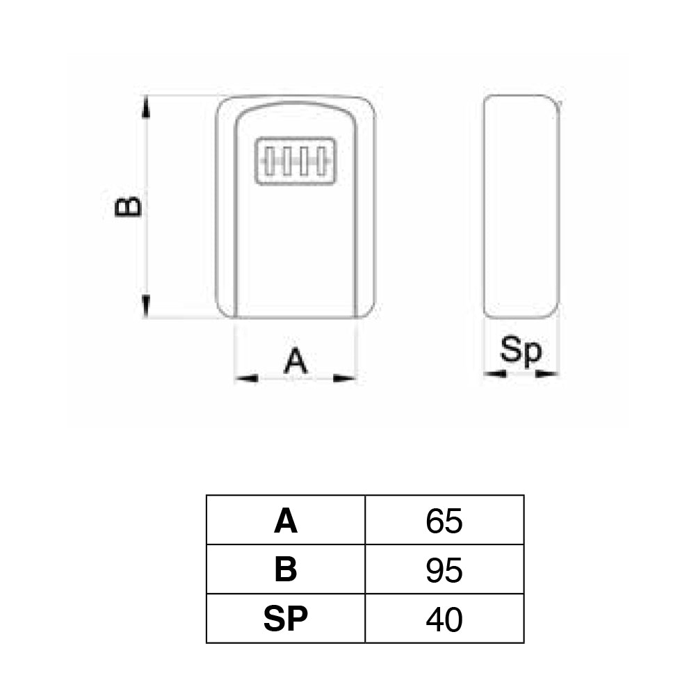 Security Key Lock Box