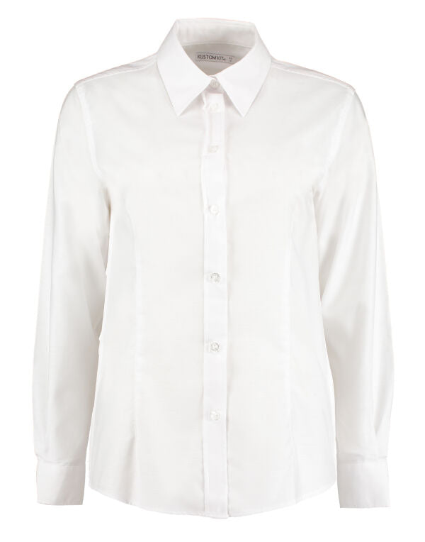 Tailored Fit Long Sleeve Workwear Oxford Shirt