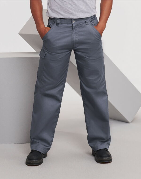 001MR Russell Polycotton Twill Trousers (Reg)